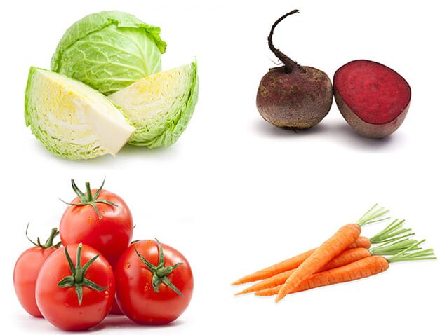 El repollo, la remolacha, los tomates y las zanahorias son vegetales asequibles para aumentar la potencia masculina
